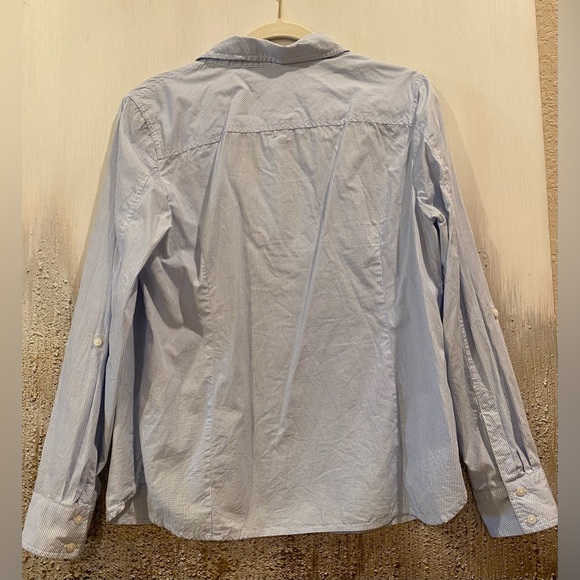 Tommy Hilfiger checked print Button-Down Shirt W/convertible sleeve (Size L) - Picture 3 of 10